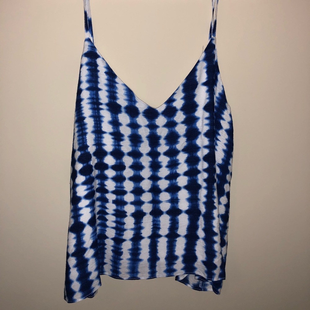 Aqua Blue Tie Dye Crop Too